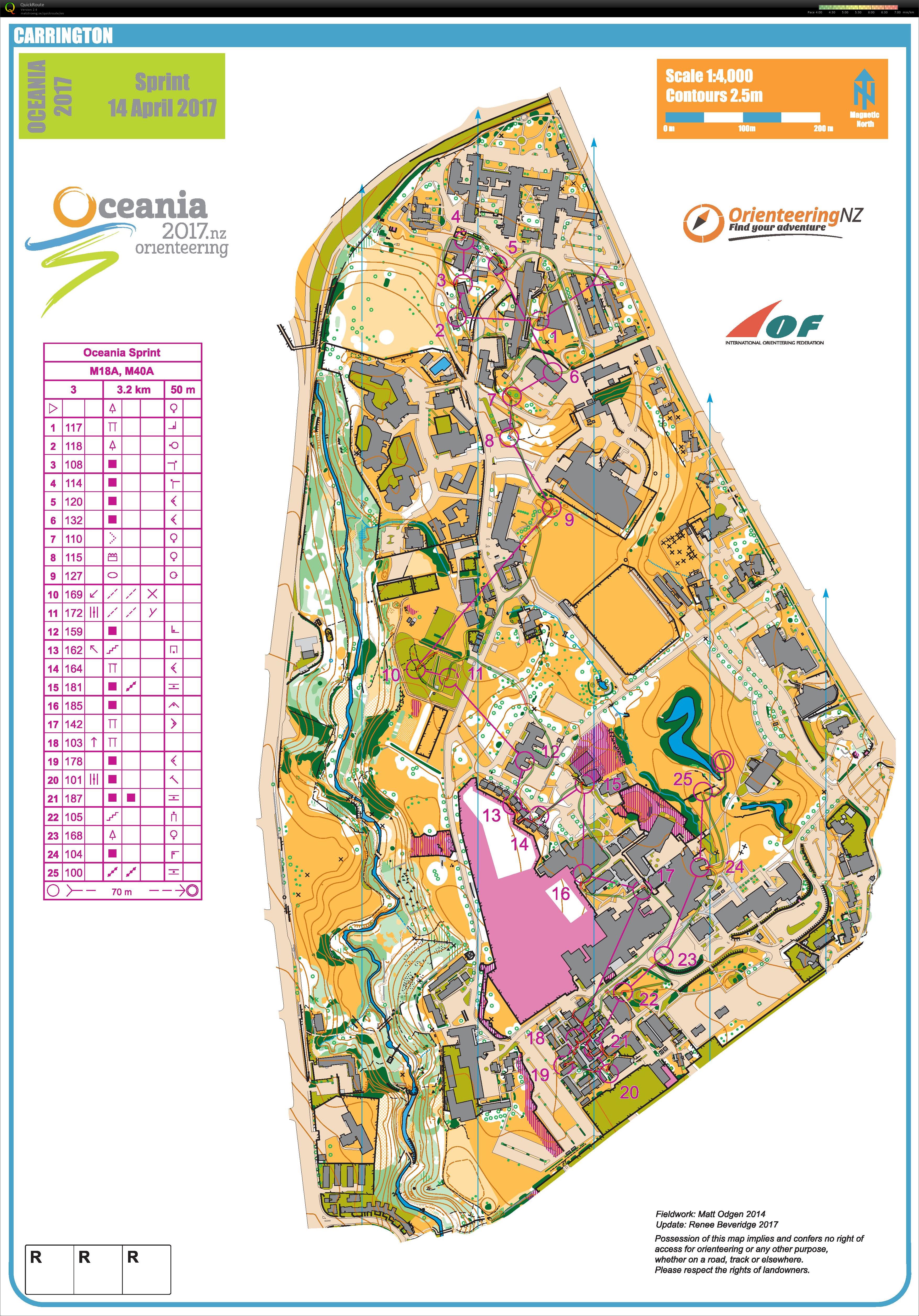2017 Oceania Championships - Sprint (14-04-2017)