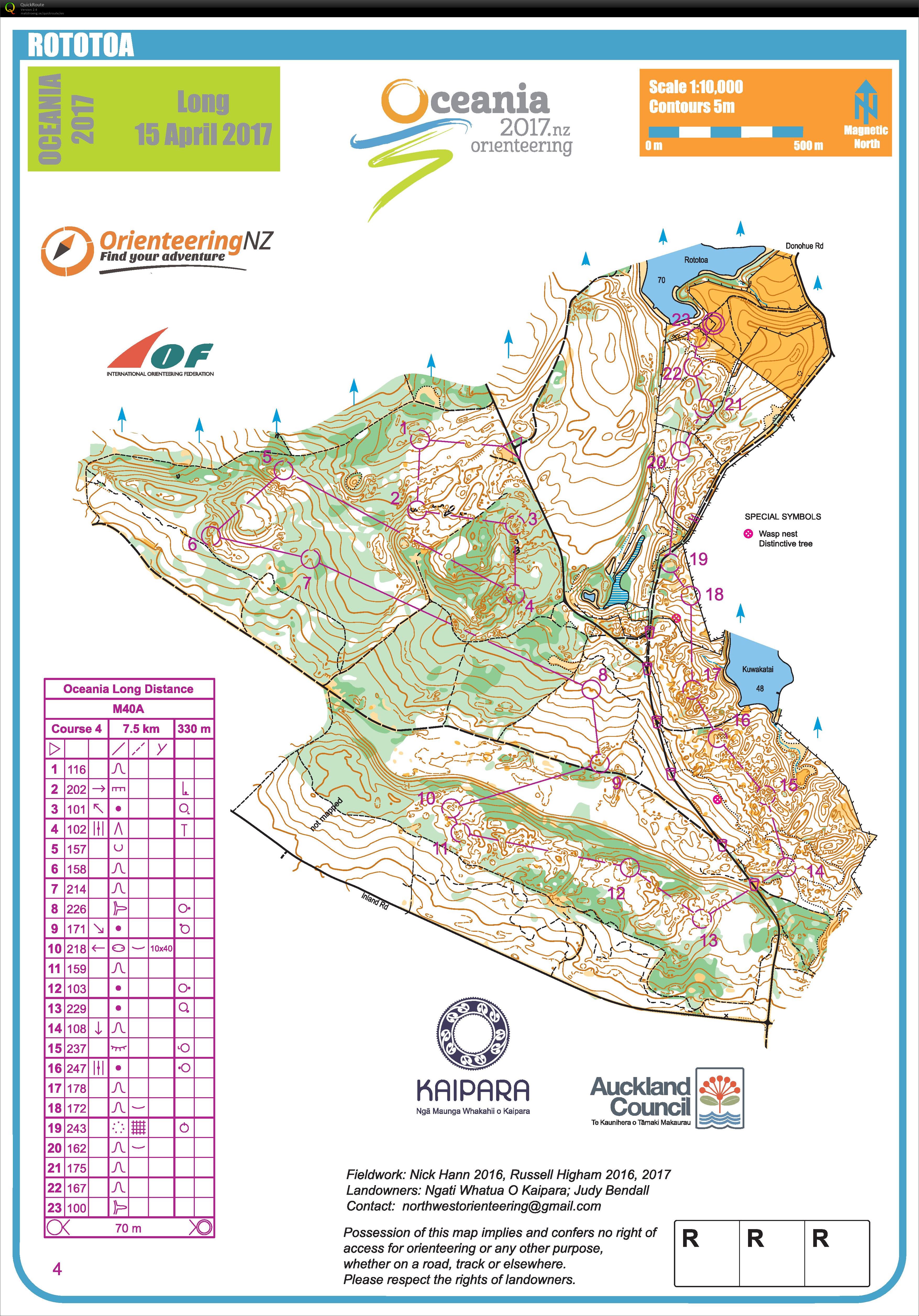 2017 Oceania Championships - Long Distance (15-04-2017)