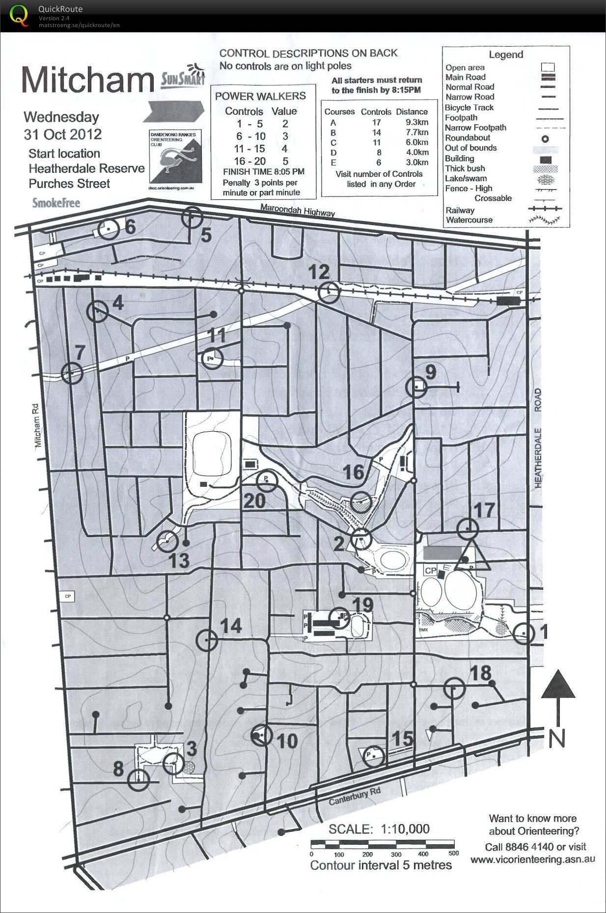 Eastern Summer Series - Event 2 (2012-10-31)