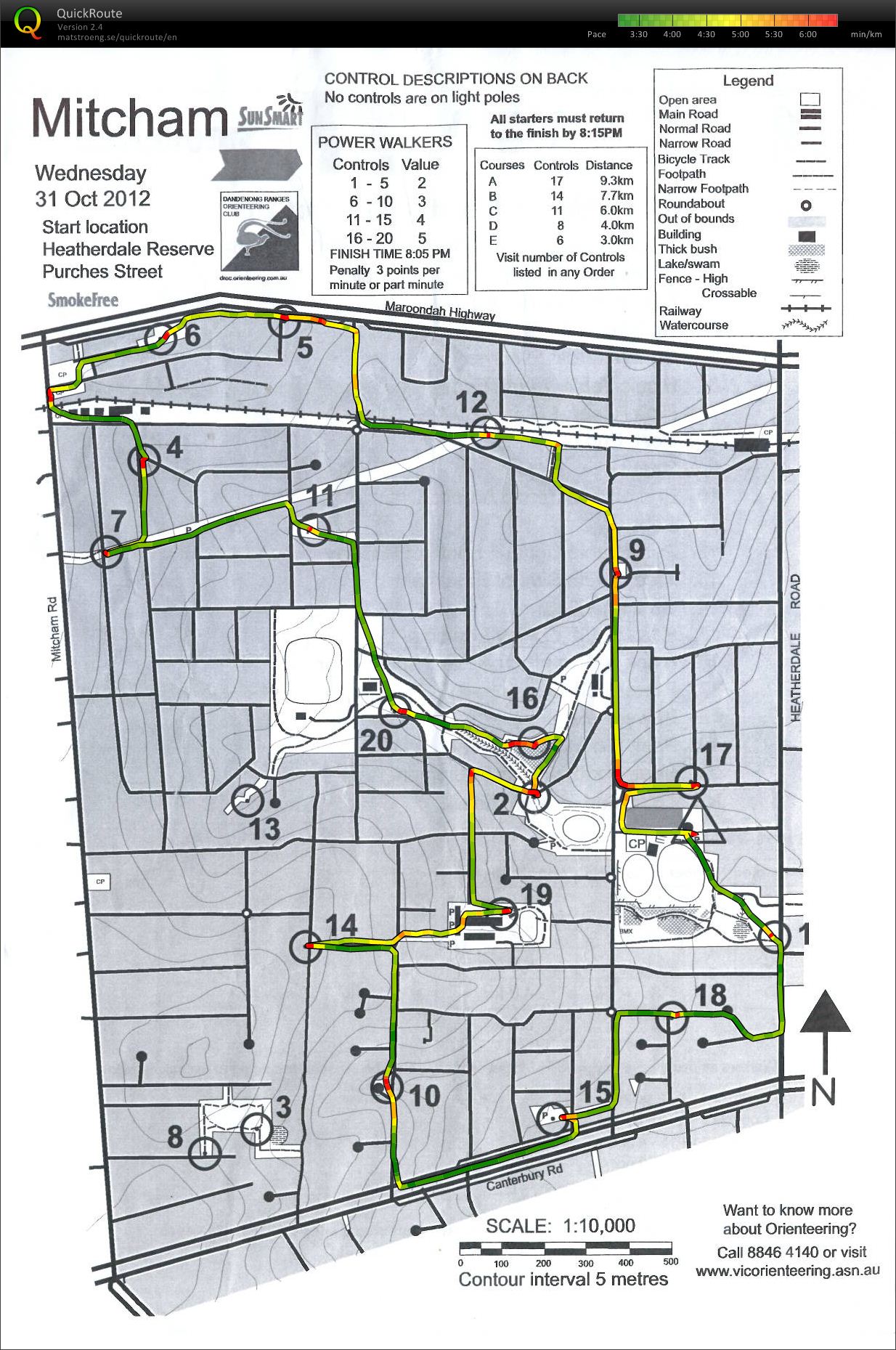 Eastern Summer Series - Event 2 (2012-10-31)