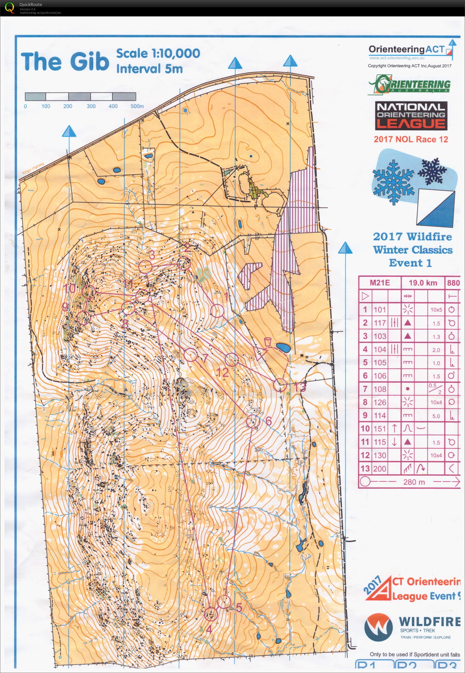 Australian Ultra Long - map 1 of 3 (26-08-2017)