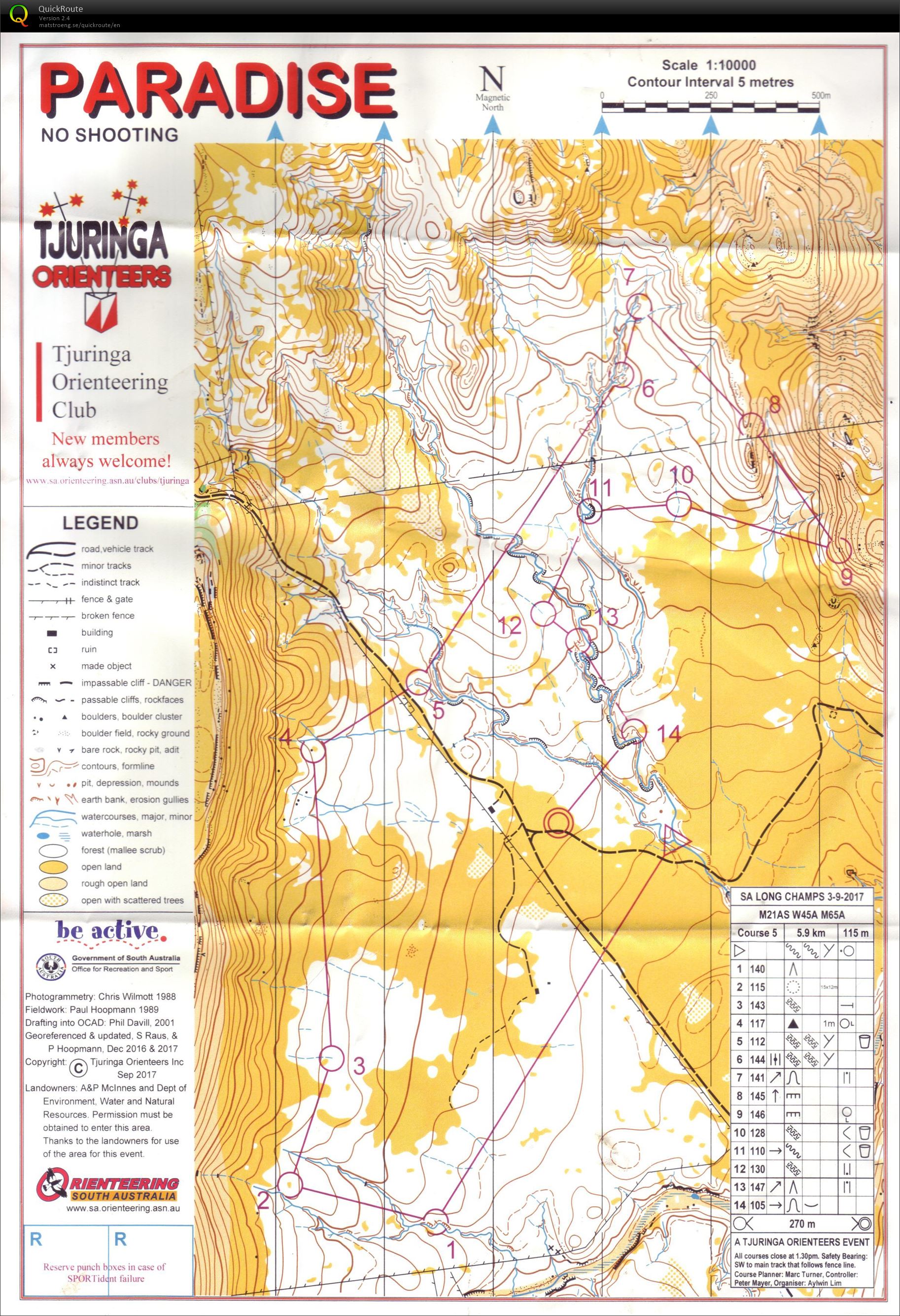 2017 SA Long Distance Championships - Paradise No Shooting (2017-09-03)