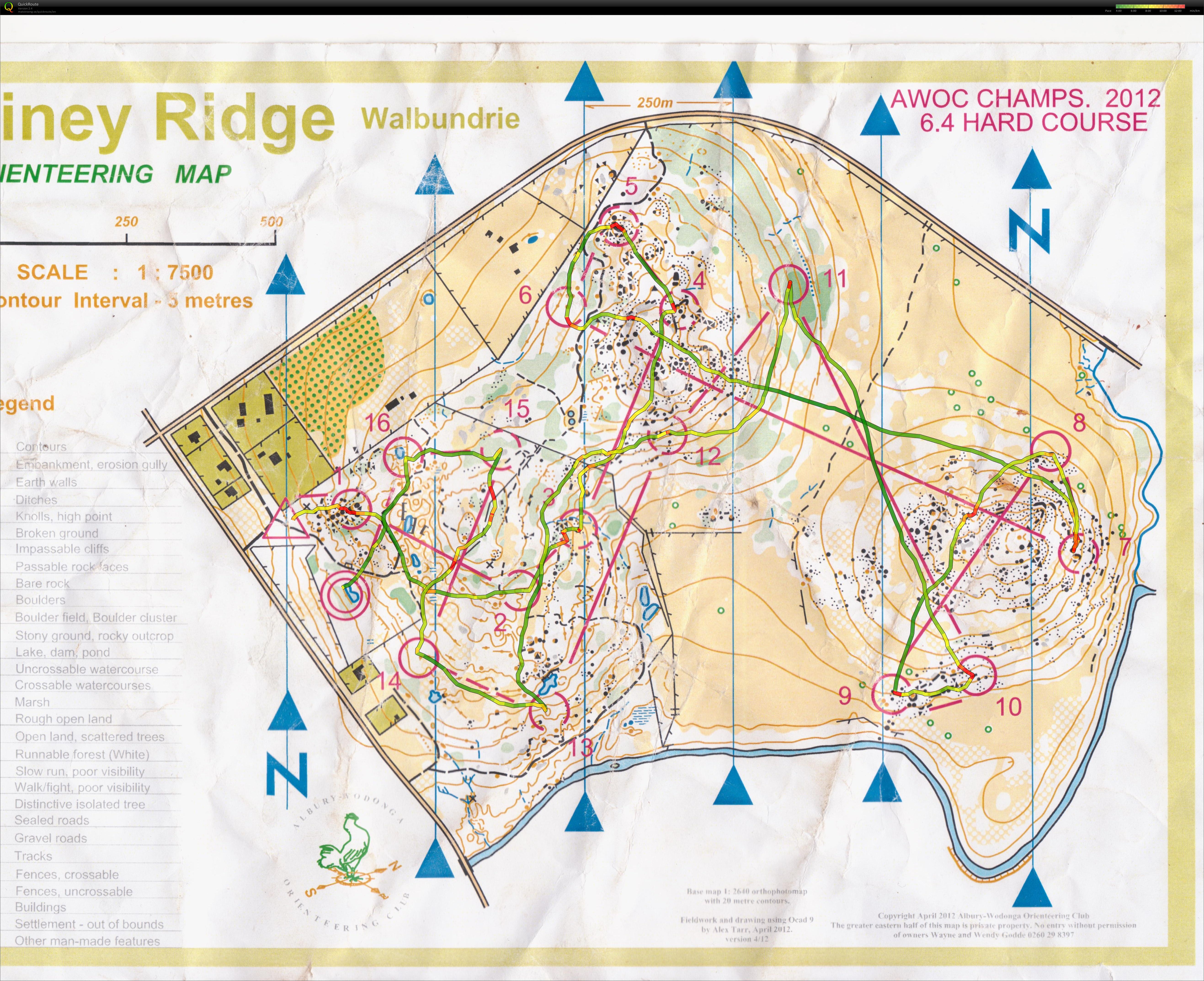 2012 Albury Wodonga Champs - Map 2 of 2 (04/11/2012)