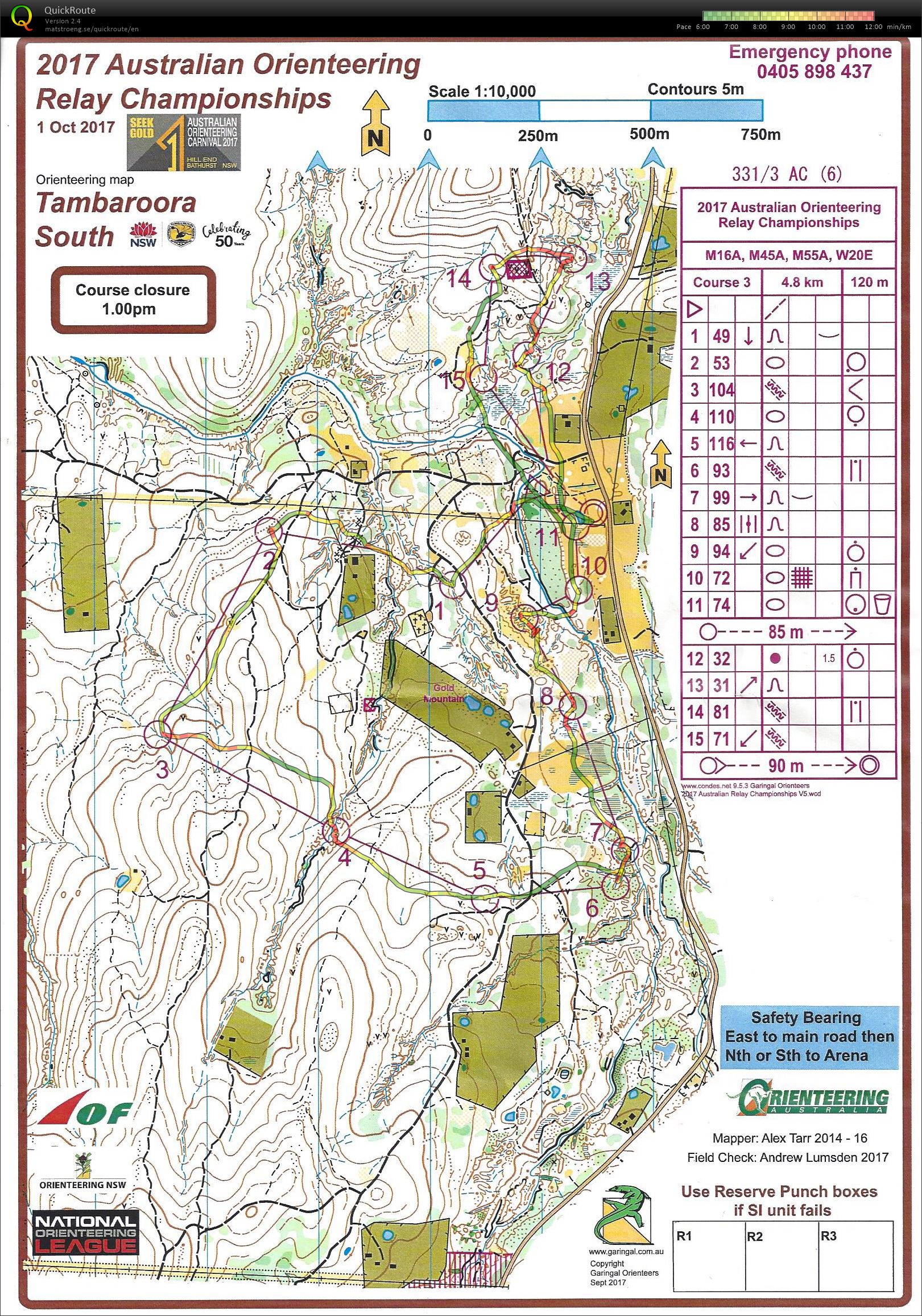 Australia Relay M45 (01-10-2017)