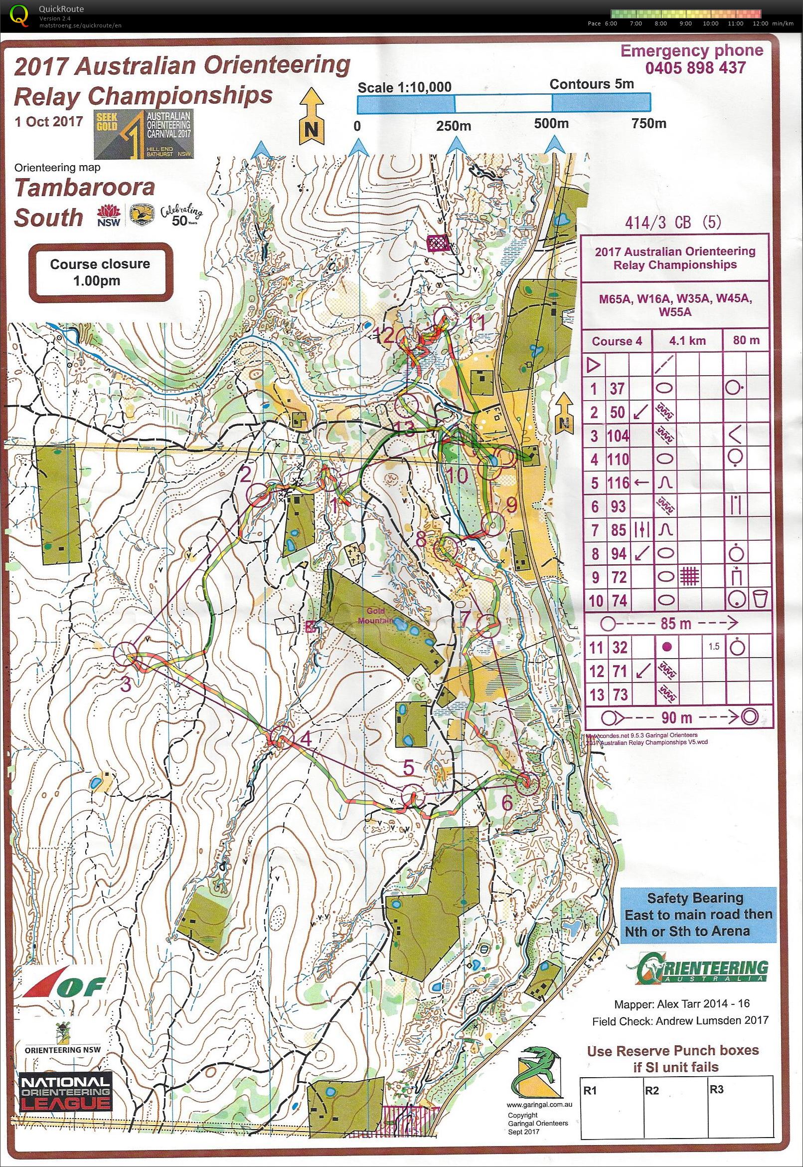 Australian Relay (01.10.2017)