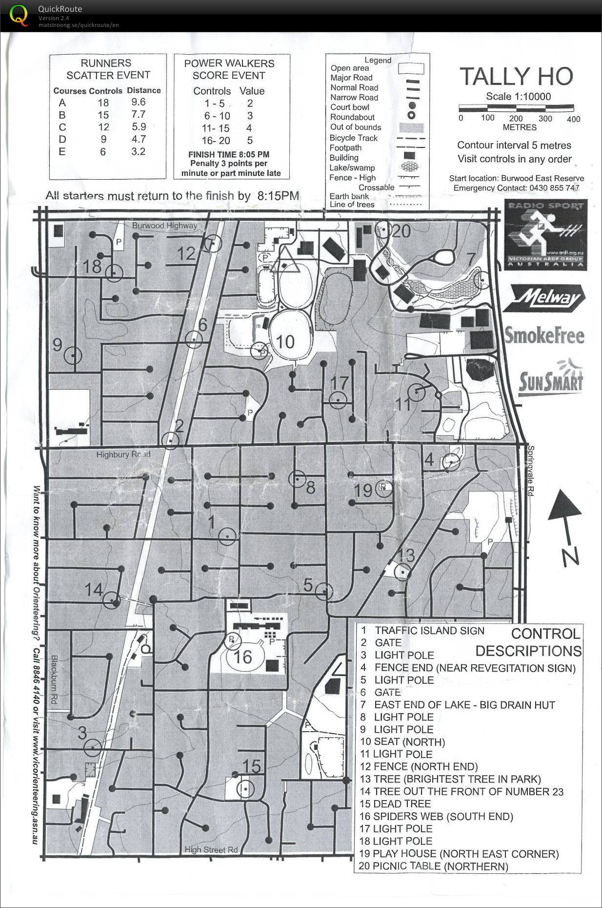 2012-13 Eastern Summer Series Event No. 5 (21.11.2012)