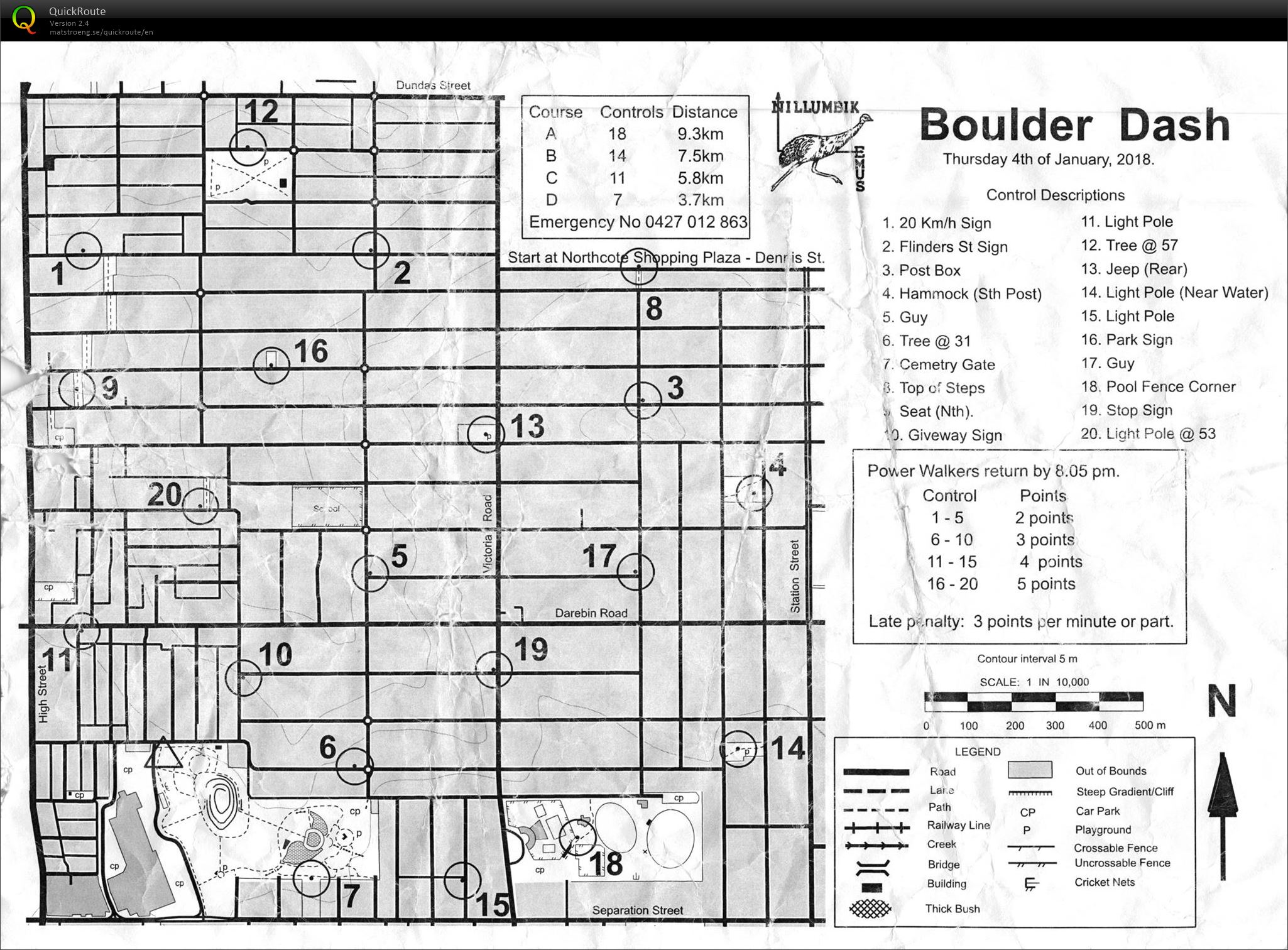 2017/18 Northern Summer Series Event 12 (2018-01-04)