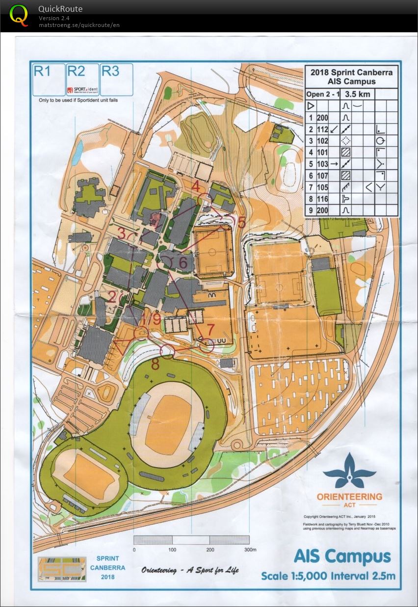 2018 Sprint Canberra Stage 1 map 1 (25-01-2018)