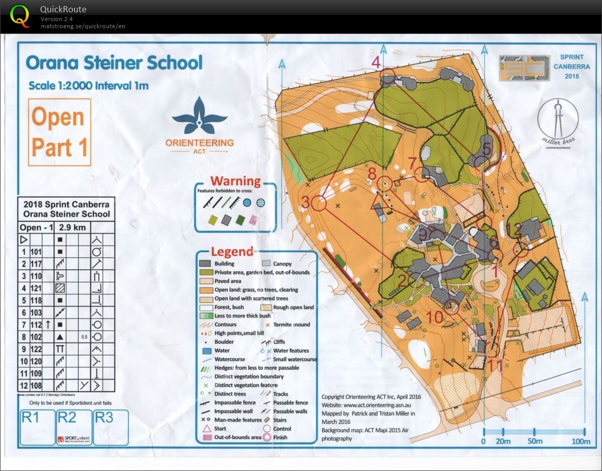 2018 Sprint Canberra Stage 4 Map 1 (2018-01-27)