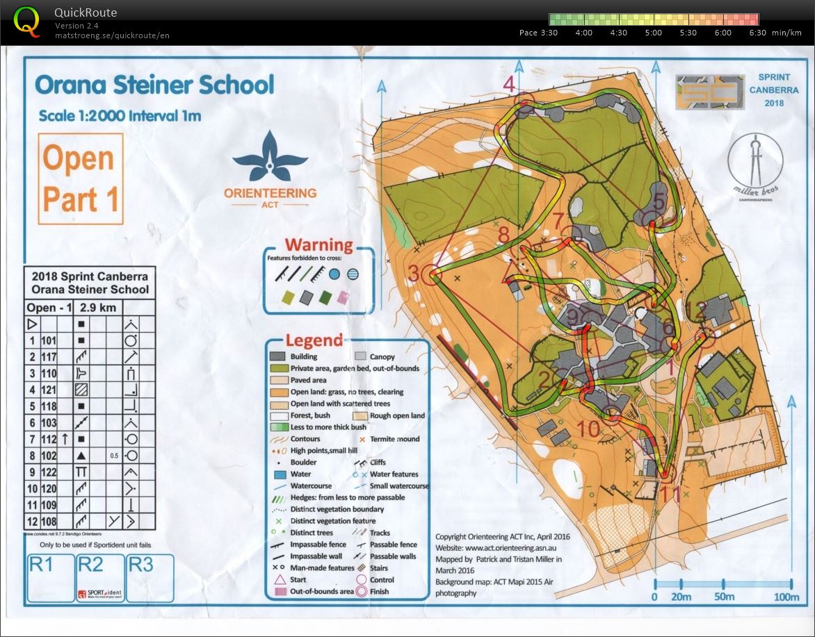 2018 Sprint Canberra Stage 4 Map 1 (2018-01-27)