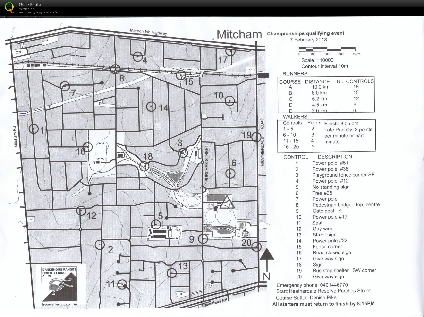 2017/18 Eastern Summer Series Event 17 (2018-02-07)
