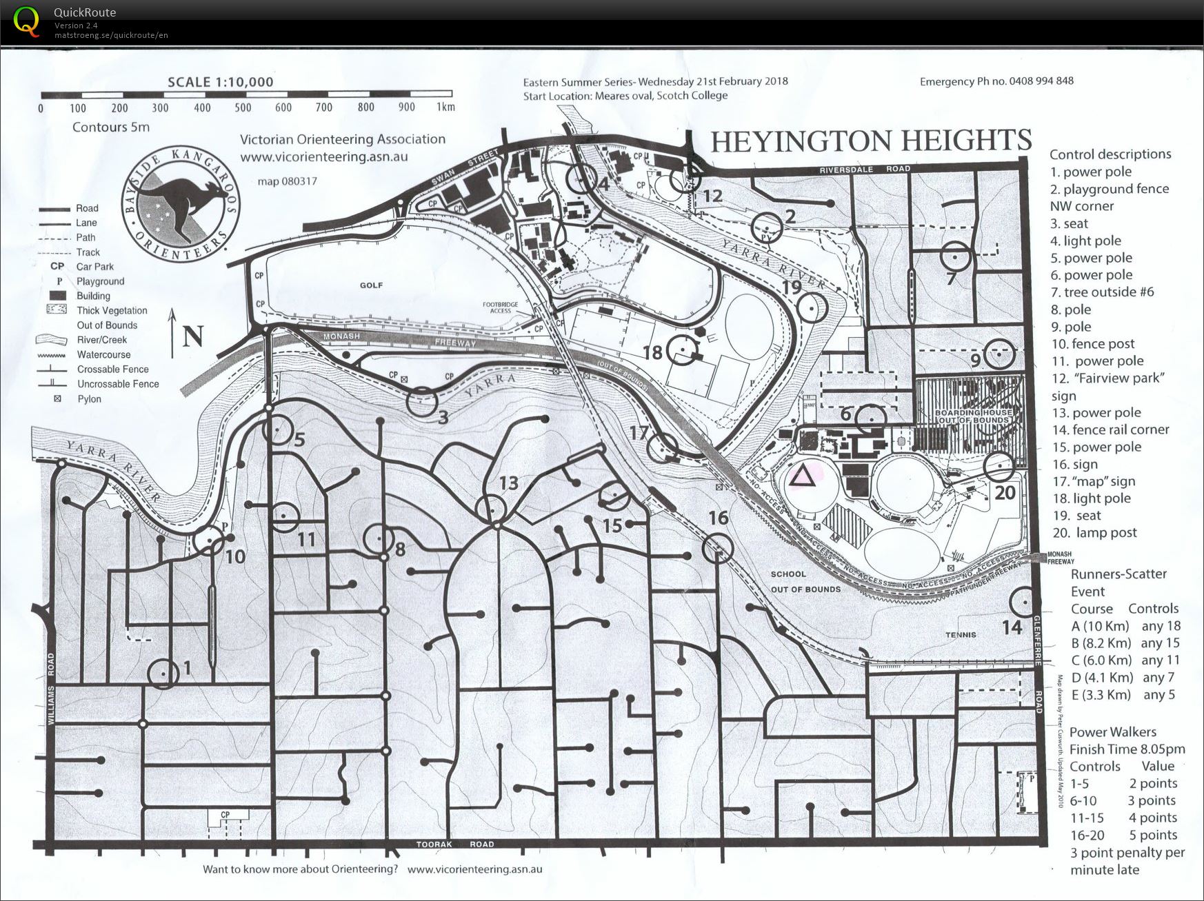 2017/18 Eastern Summer Series Event 19 (21.02.2018)