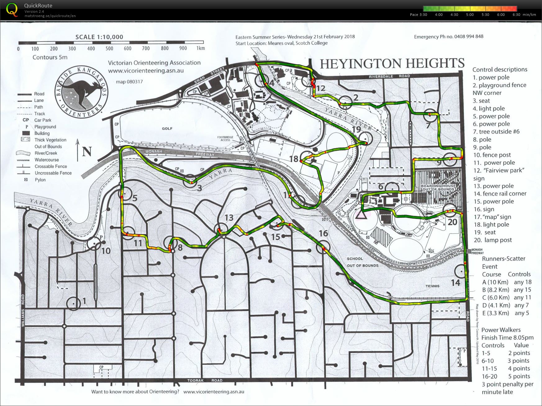 2017/18 Eastern Summer Series Event 19 (21.02.2018)