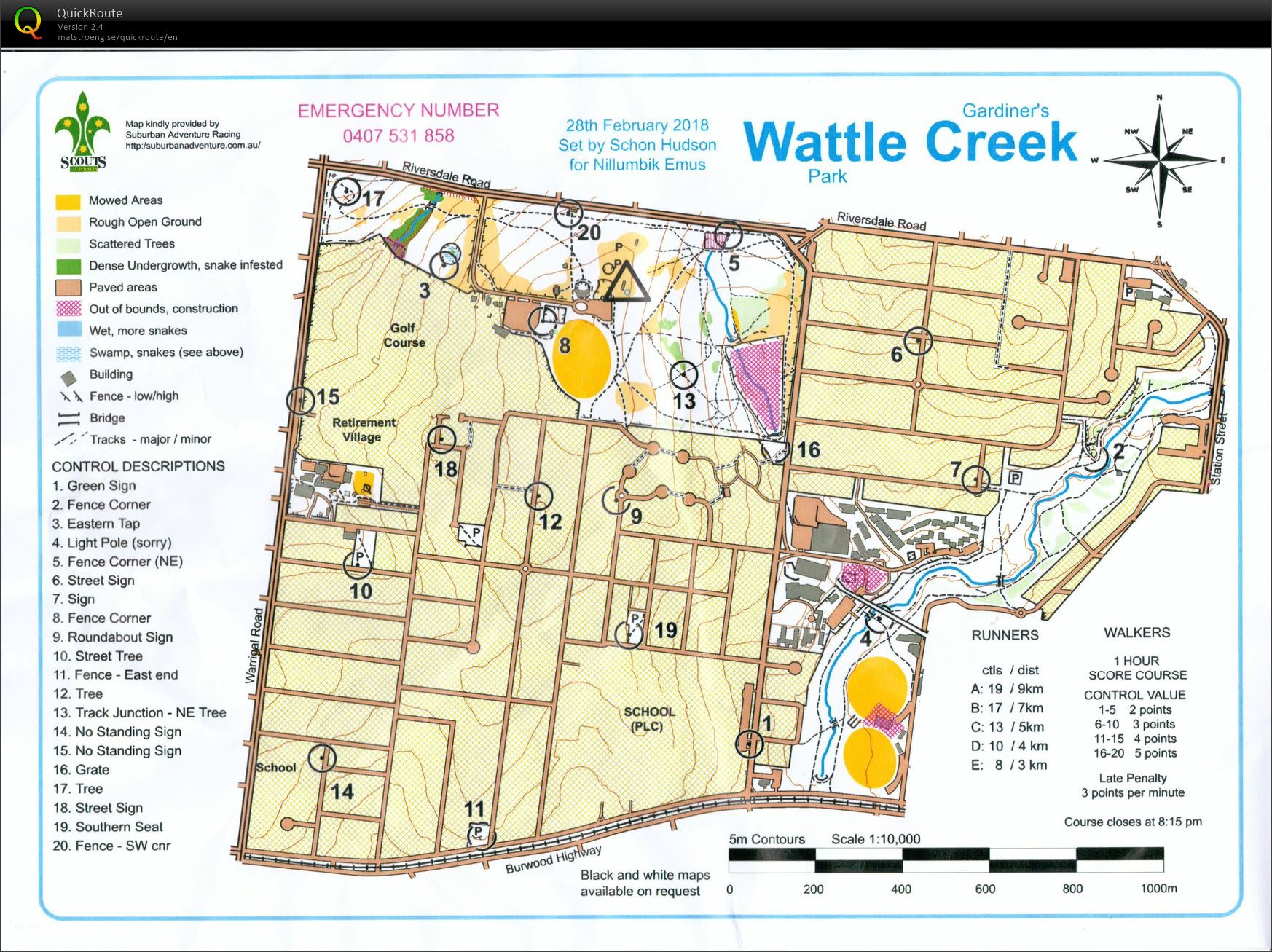 2017/18 Eastern Summer Series Event 20 (28-02-2018)