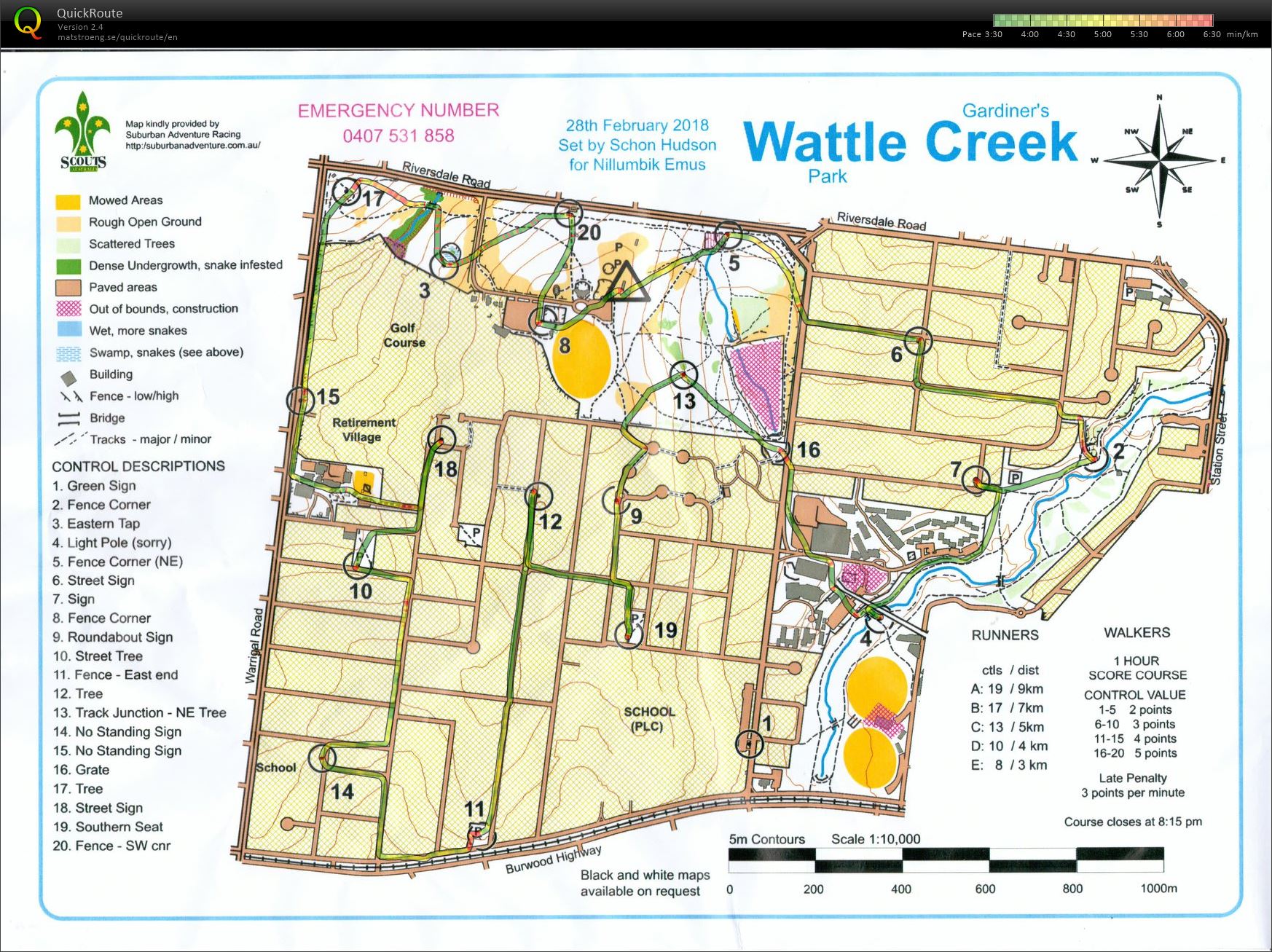 2017/18 Eastern Summer Series Event 20 (28-02-2018)