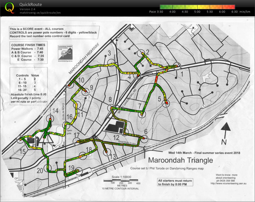 2017/18 Eastern Summer Series event 22 (14.03.2018)