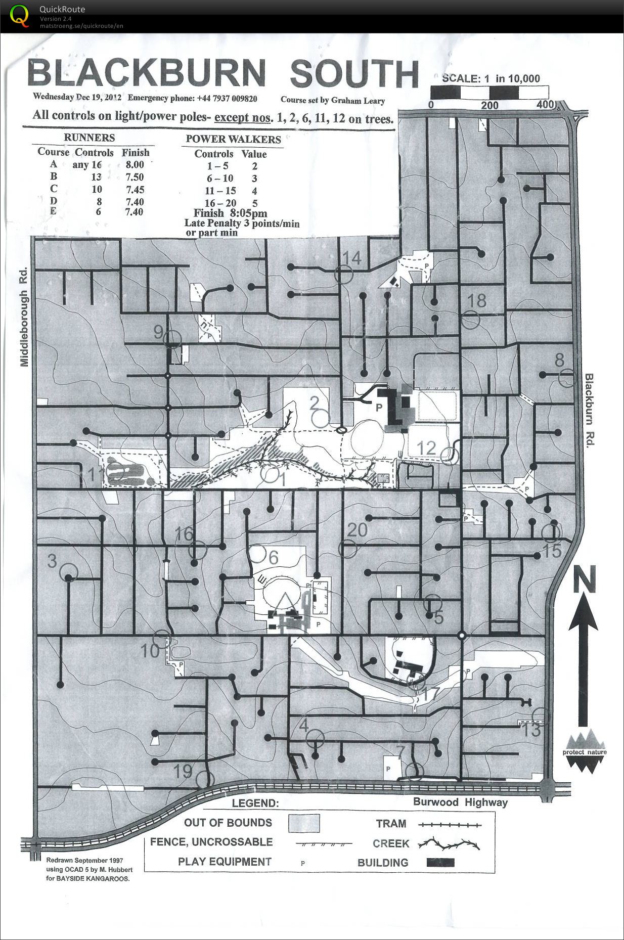 2012-13 Eastern Summer Series Event No. 9 (19-12-2012)