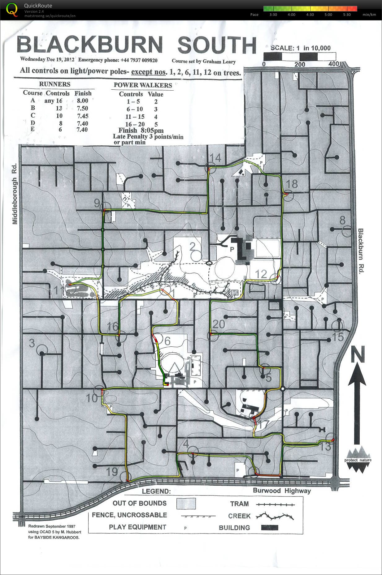 2012-13 Eastern Summer Series Event No. 9 (19-12-2012)