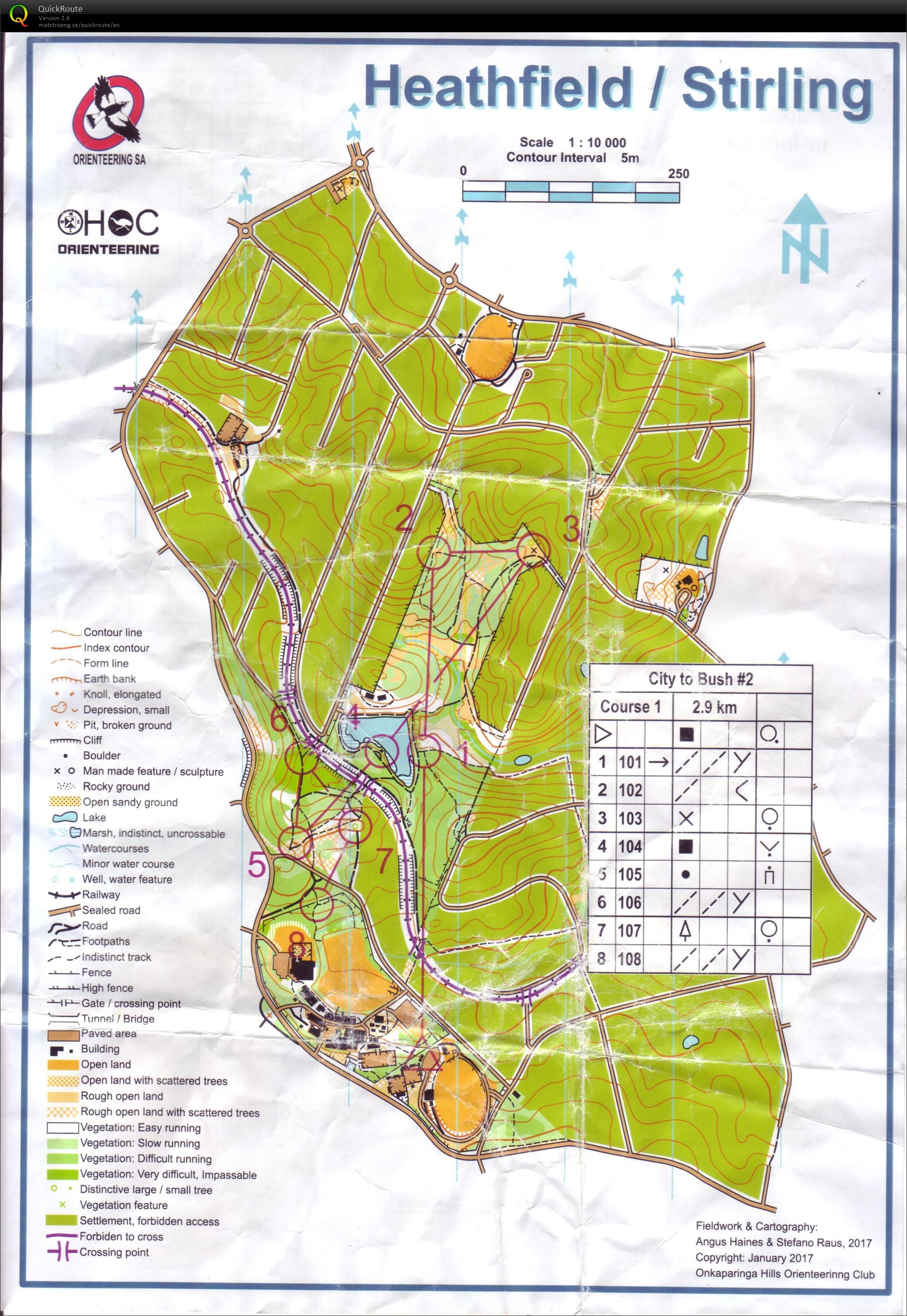 Heathfield Course 1 Part A (06/05/2018)