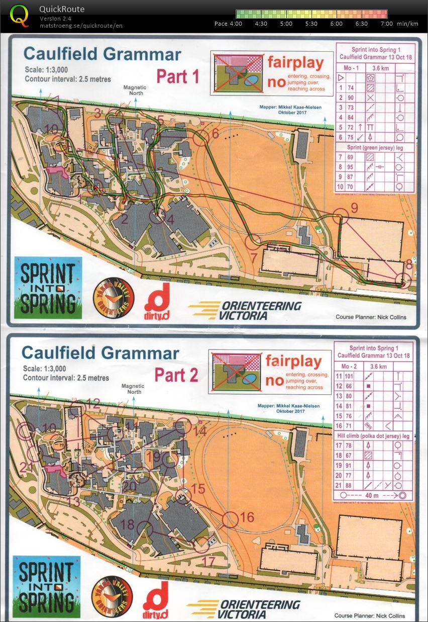 2018 Sprint into Spring Race 1 - map 1 (13/10/2018)
