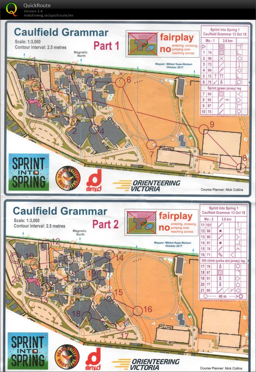 2018 Sprint into Spring race 1 - map 2 (13.10.2018)