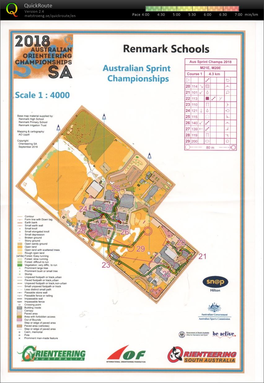 2018 Australian Championships Sprint Map 2 of 2 (01/10/2018)