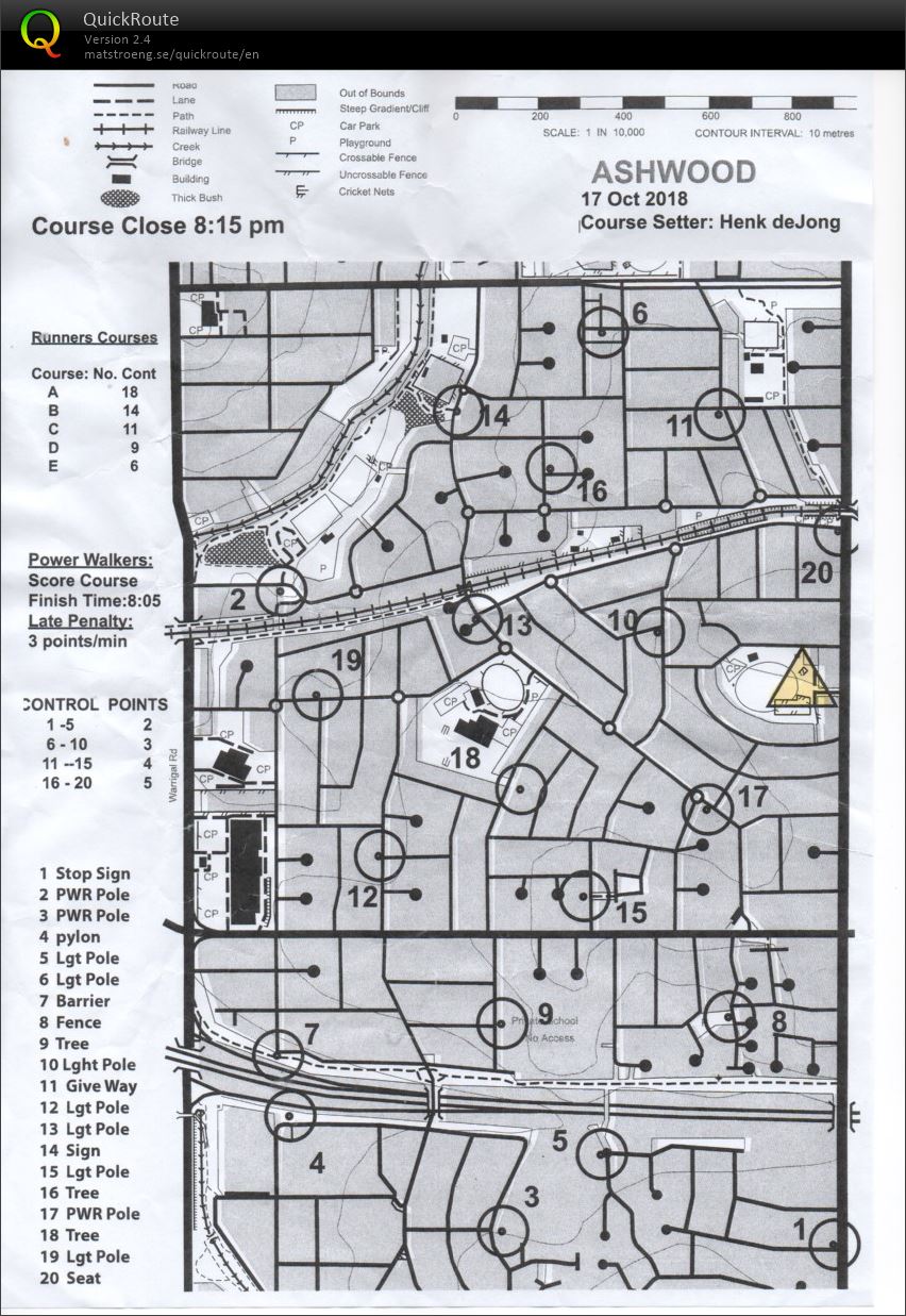 2018/19 Wednesday Summer Series Event 2 (2018-10-17)