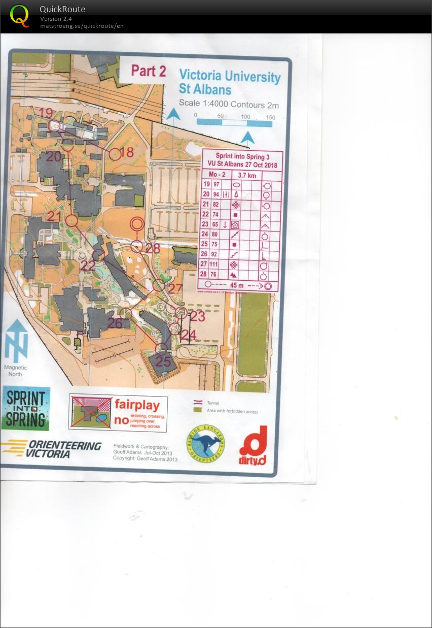 2018 Sprint into Spring race 3 map 2 (27.10.2018)