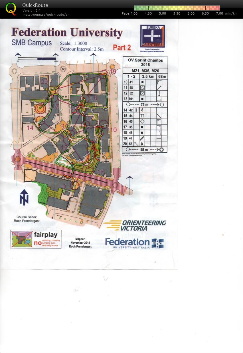 2018 Victorian Championships Sprint Distance map 2 (25-11-2018)