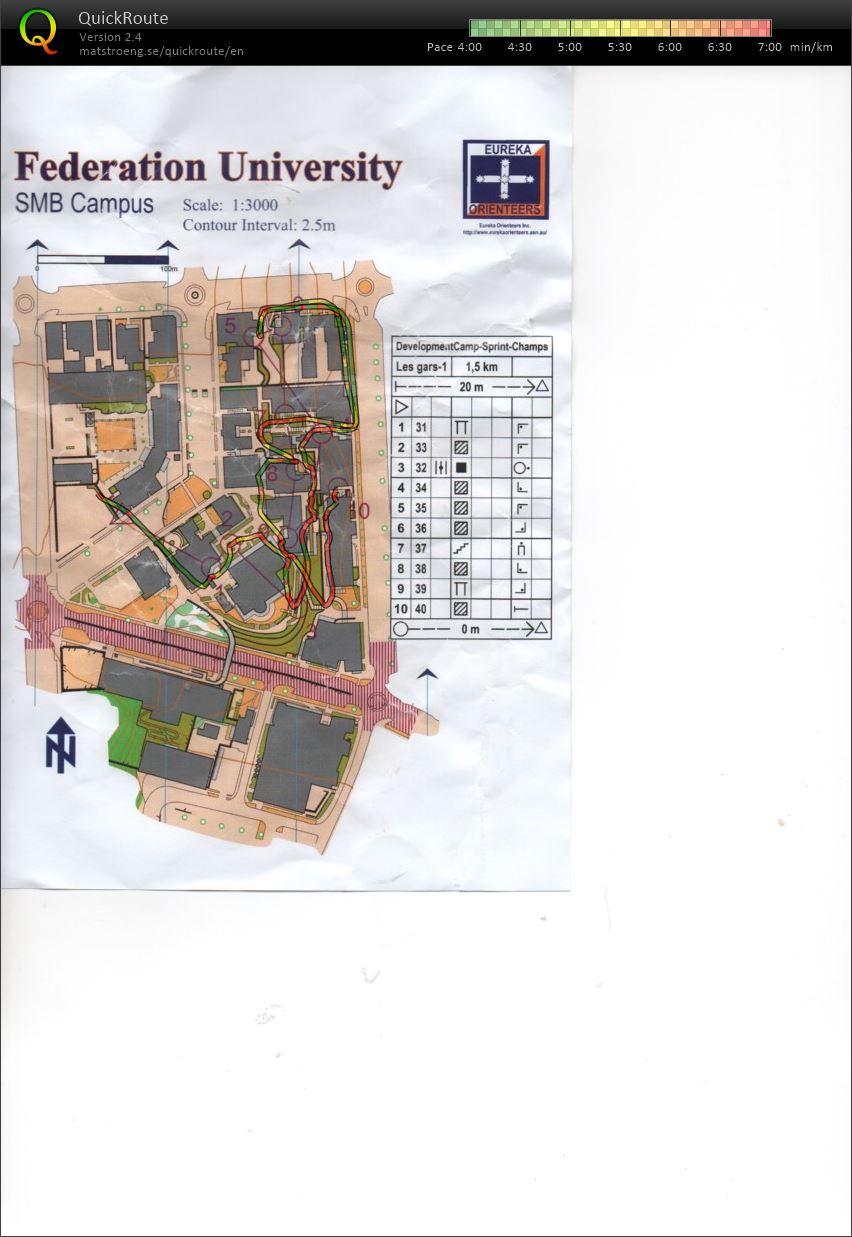National Junior Camp Sprint Champs Map 1 (16.12.2018)