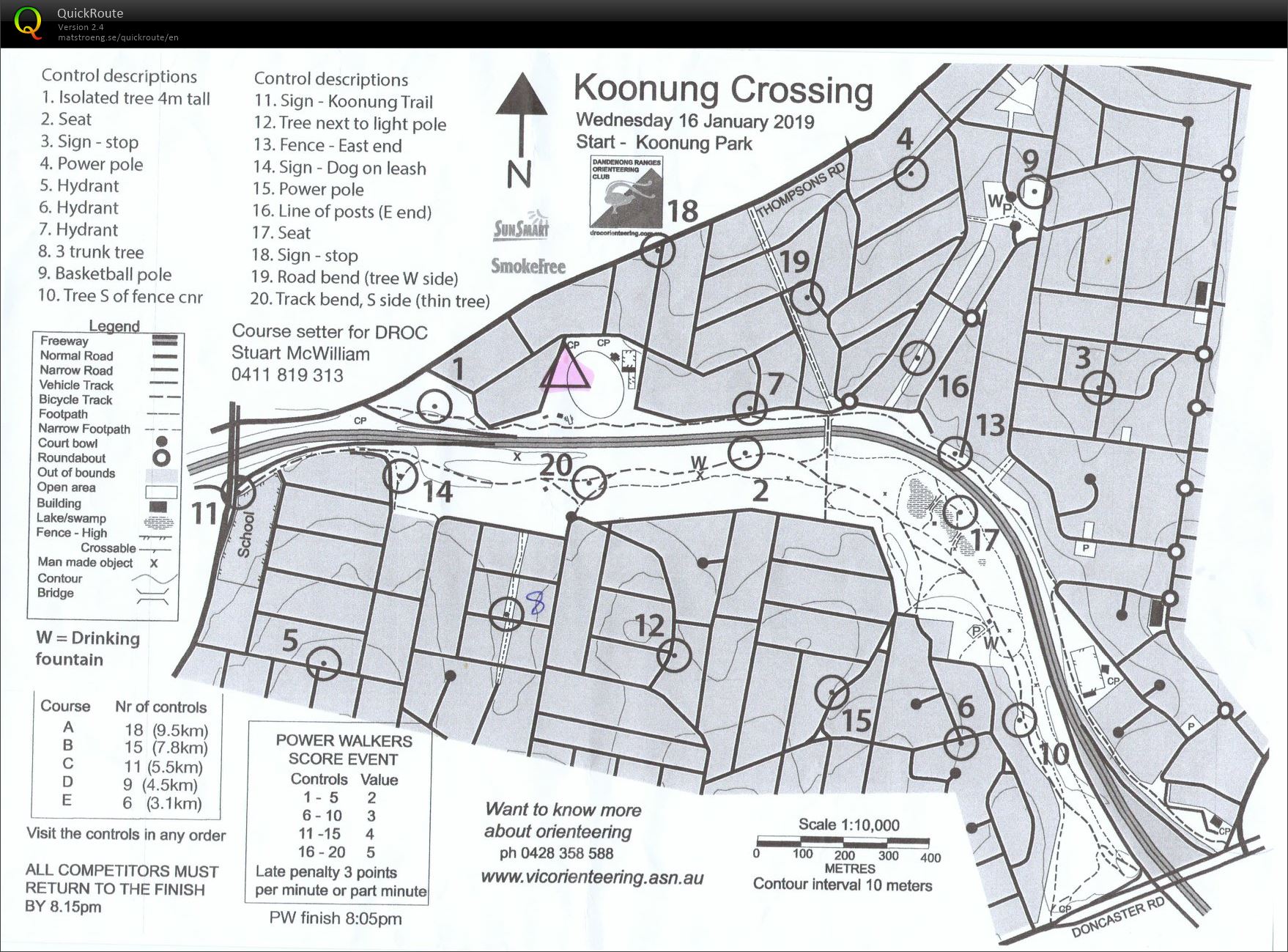 2018/19 Wednesday Summer Series Event 15 (16-01-2019)