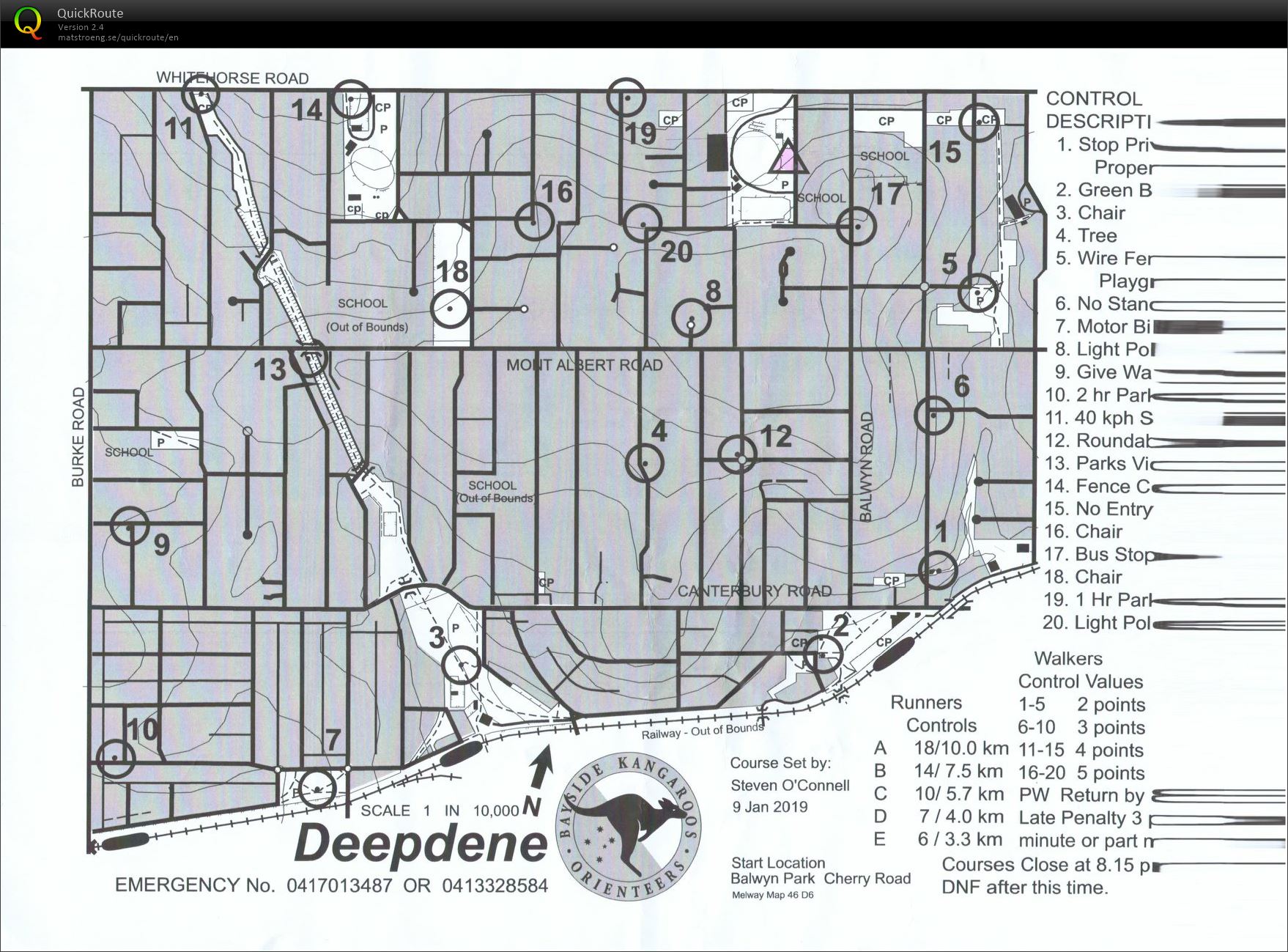 2018/19 Wednesday Summer Series Event 14 (2019-01-09)