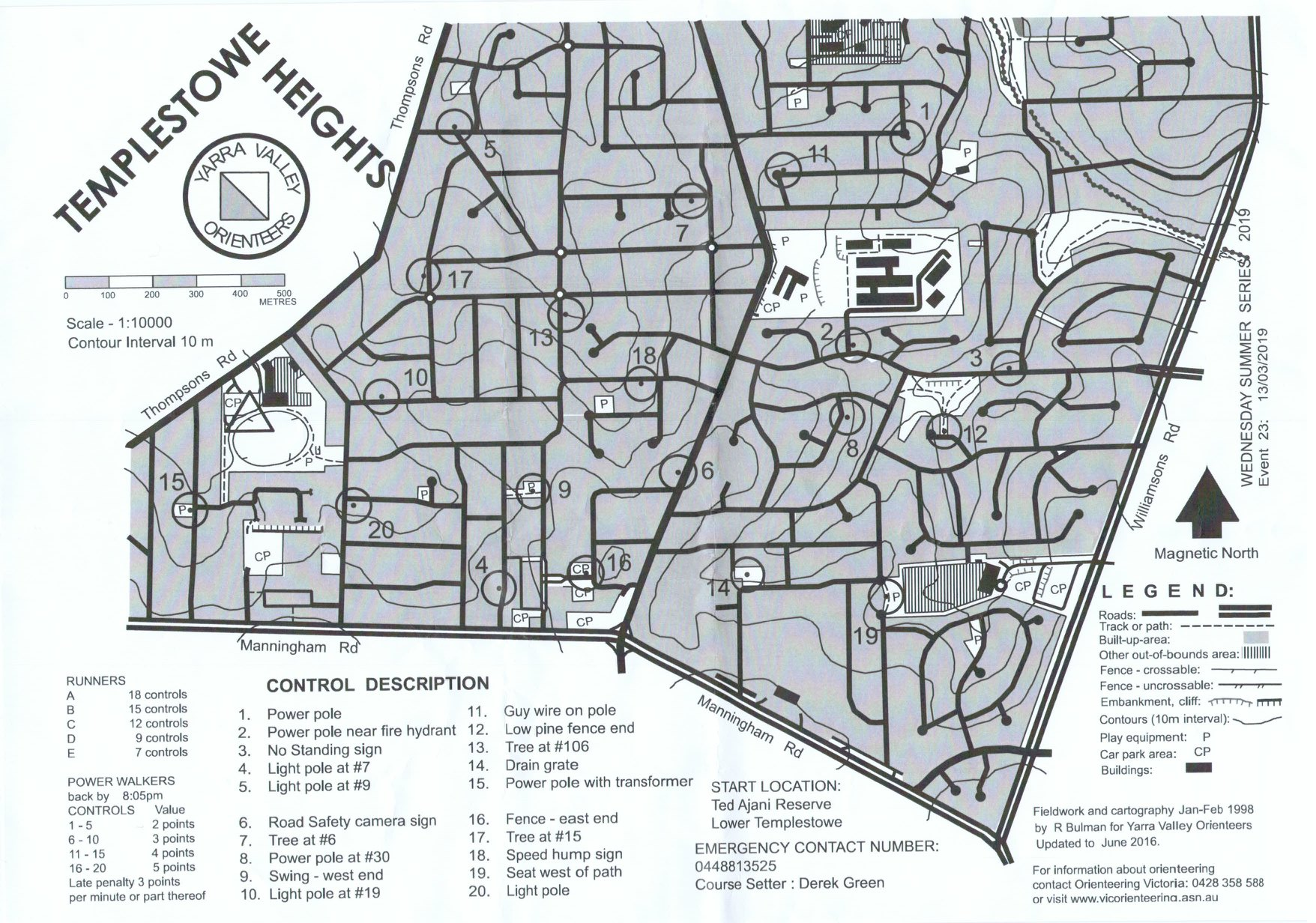 2018/19 Wednesday Summer Series Event 23 (2019-03-14)