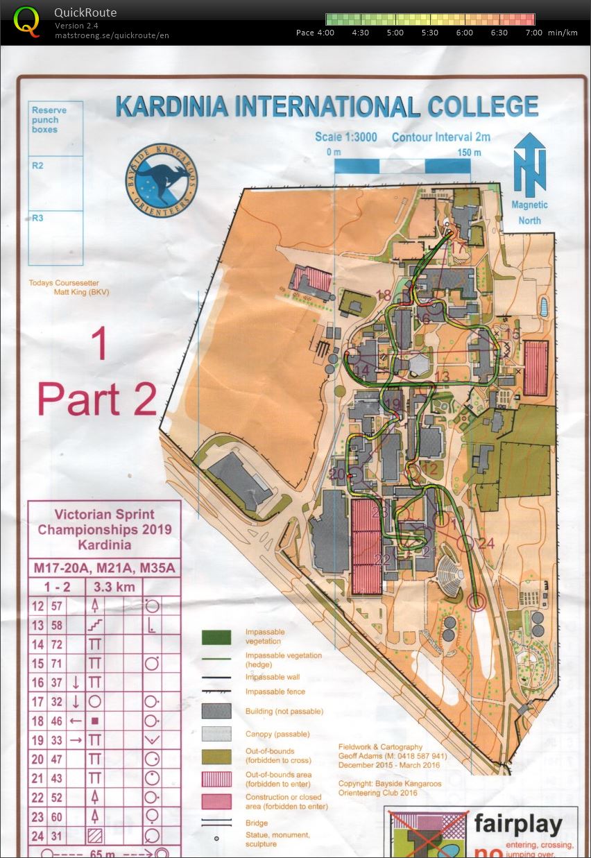 2019 Victorian Championships Sprint Distance Map 2 of 2 (17-11-2019)