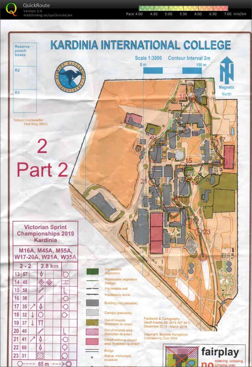 2019 Victorian Championships Sprint Training Map 2 of 2 (2019-11-17)
