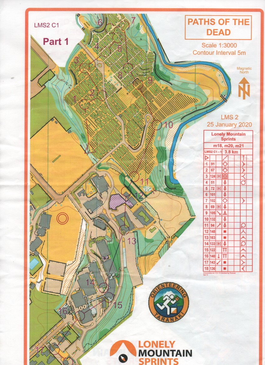 2020 Lonely Mountain Sprint 2 map 1 of 2 (2020-01-25)