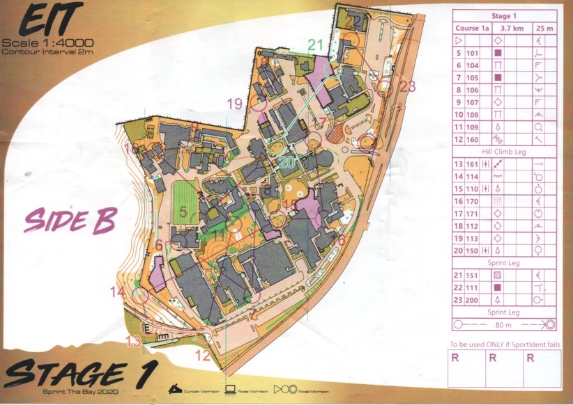 2020 Sprint the Bay Stage 1 map 2 (31-01-2020)