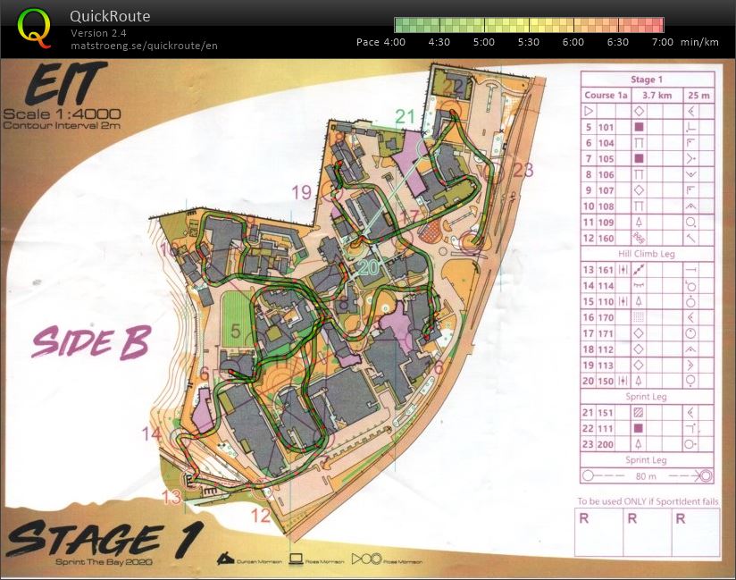 2020 Sprint the Bay Stage 1 map 2 (31-01-2020)
