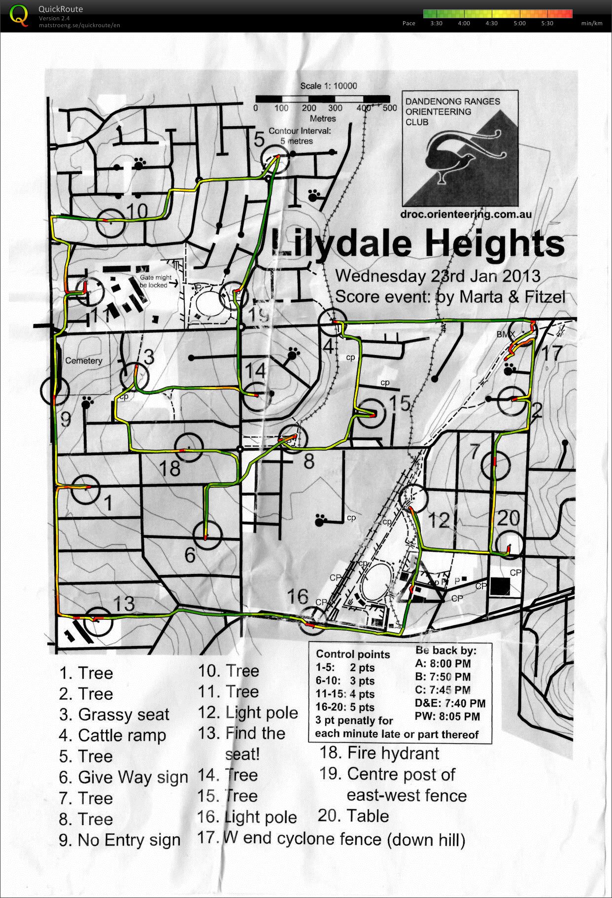 2012-13 Eastern Summer Series Event 14 (23/01/2013)