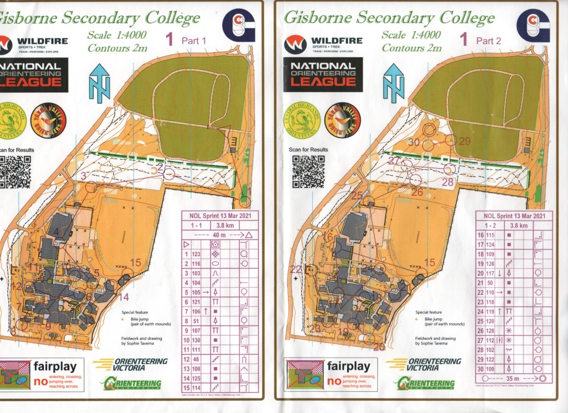 2021 NOL Race 1 Sprint Map 1 of 2 (13/03/2021)