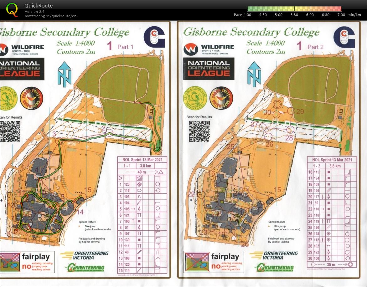 2021 NOL Race 1 Sprint Map 1 of 2 (13/03/2021)