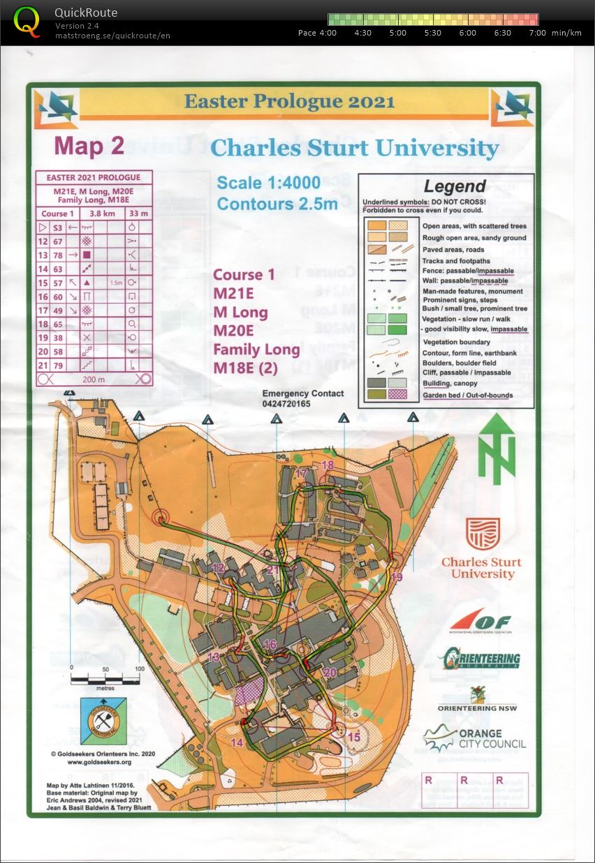 2021 Australian 3-Day Championships Prologue Map 2/2 (02.04.2021)