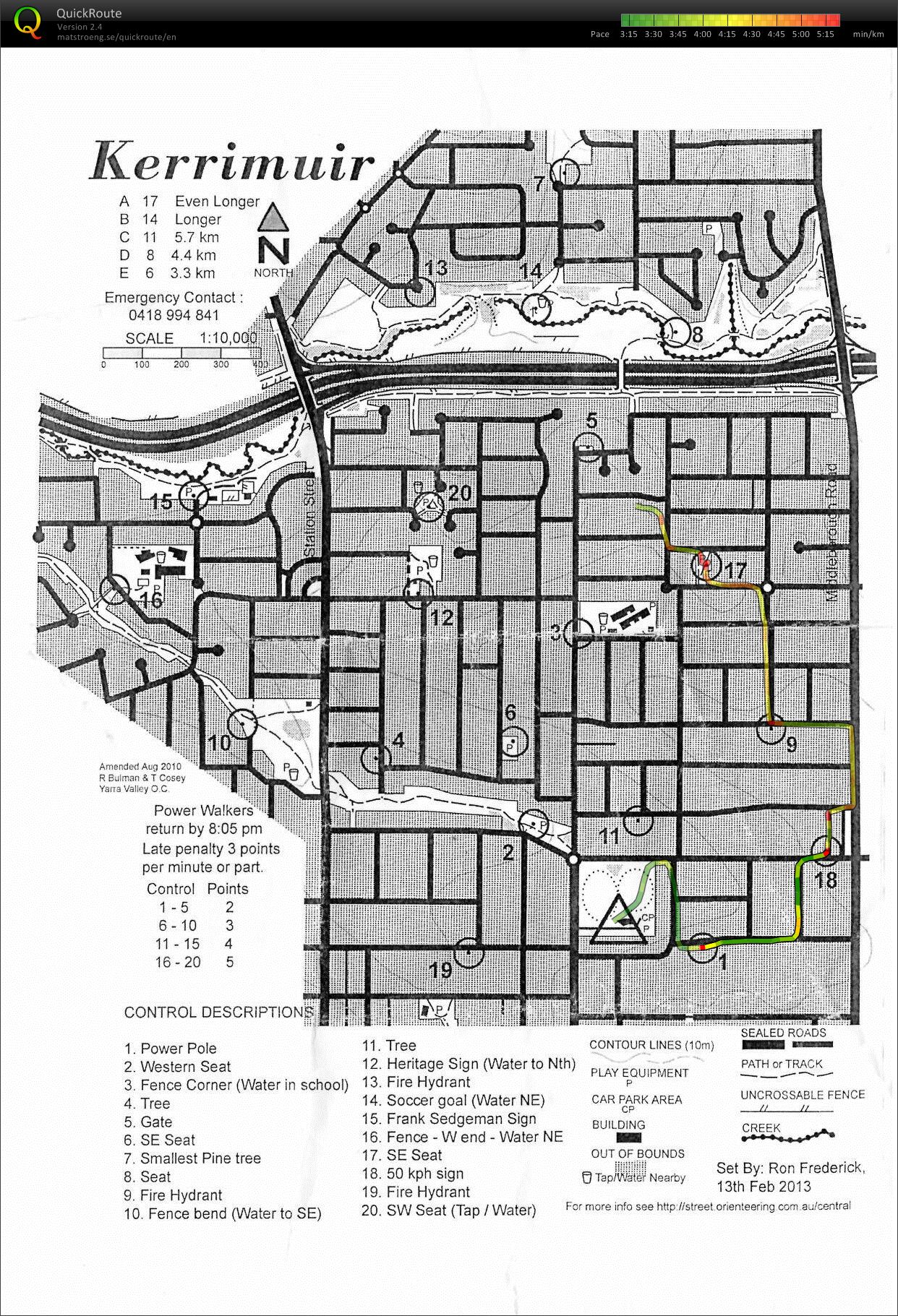 2012-13 Eastern Summer Series Event No. 17        (13.02.2013)
