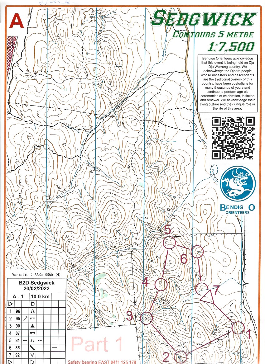 2022 Bendigo ToDay Race 2 Map 1 (20.02.2022)