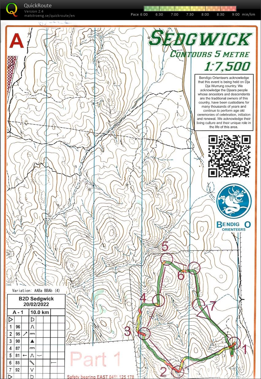 2022 Bendigo ToDay Race 2 Map 1 (20.02.2022)
