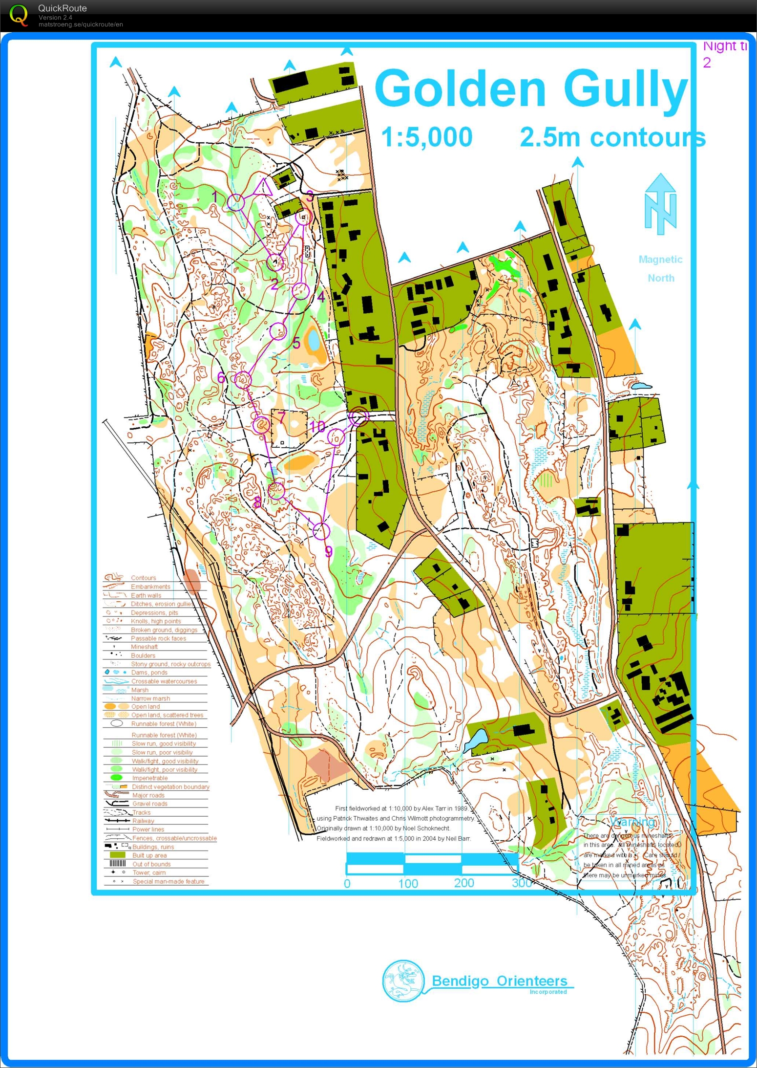 Golden Gully Night training (2013-02-15)