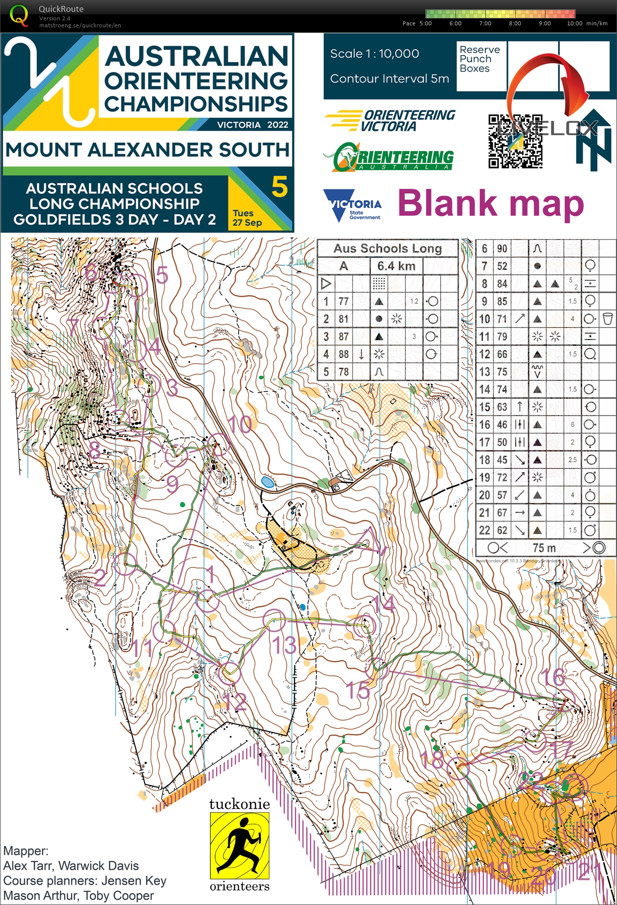 2022 Goldfields Challenge Day 2 (2022-09-27)