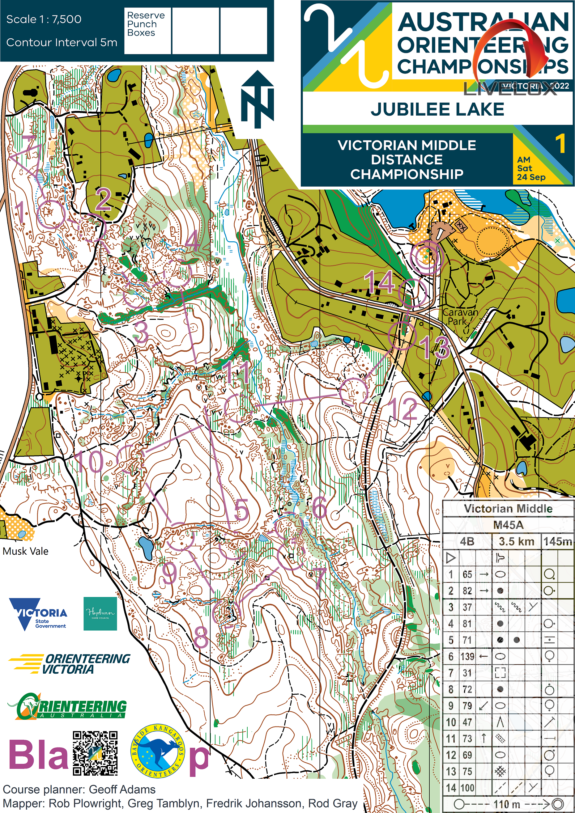 2022 Victorian Championships Middle Distance (24-09-2022)