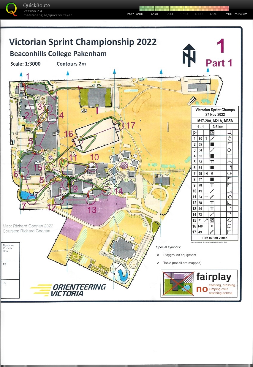 2022 Victorian Championships Sprint Distance Map 1 of 2 (2022-11-27)