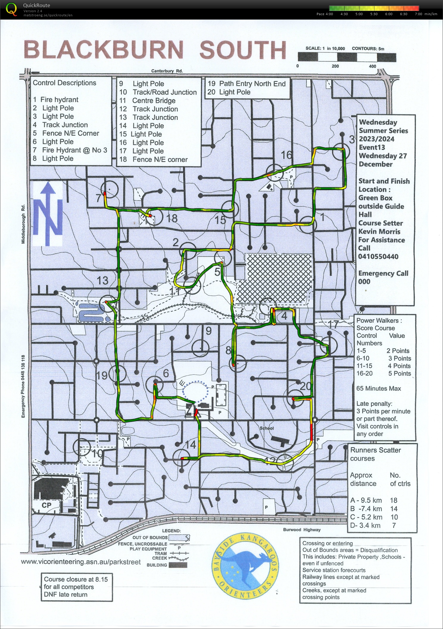 Melbourne Park Street Wednesday Summer Series Event 13 (27-12-2023)